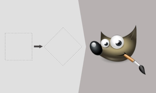 How to rotate selections in GIMP
