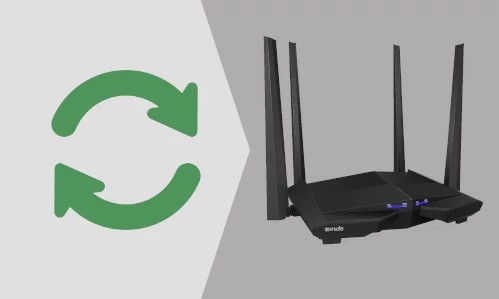 How to reboot Tenda AC10 router via its control panel on PC