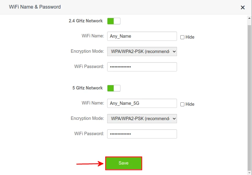 Changing WiFi name & Password on Tenda AC10 router