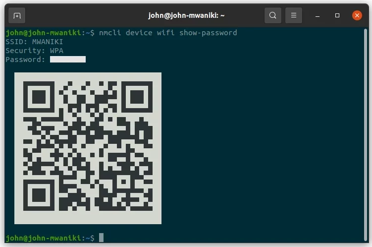 Checking WiFi password in Ubuntu using terminal