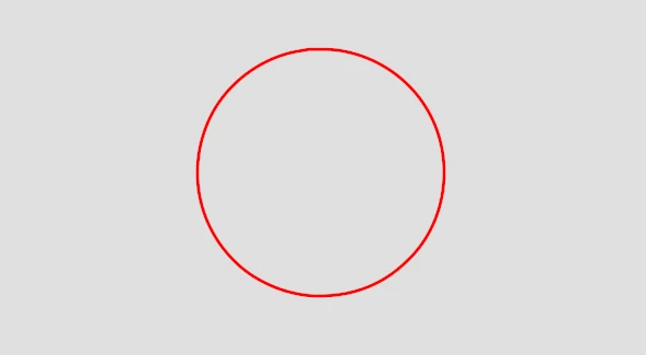 Circular outline in gimp