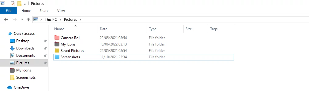 Custom folder icons on Windows 10 File Explorer