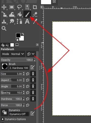 Customizing brush in GIMP