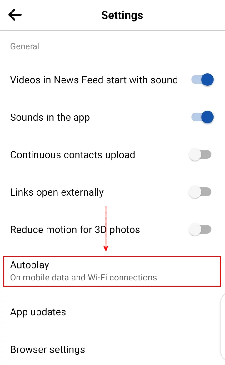 Fb mobile app media and contacts settings