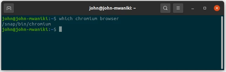 Finding application command on Ubuntu terminal