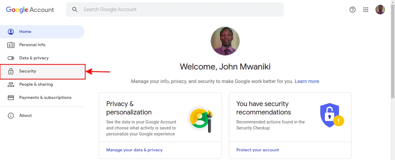 Google Account security