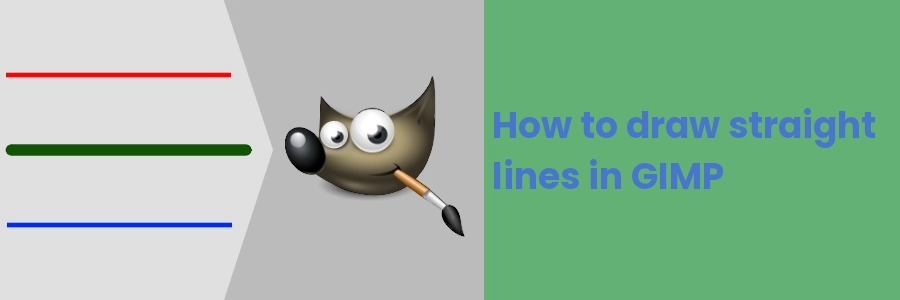 How to draw straight lines in GIMP