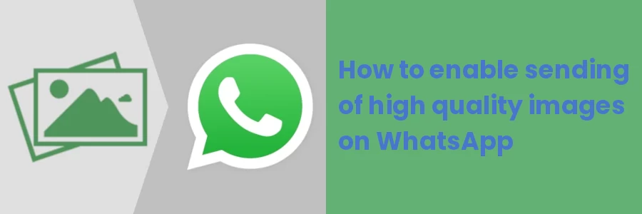 How to enable sending of high quality images on WhatsApp