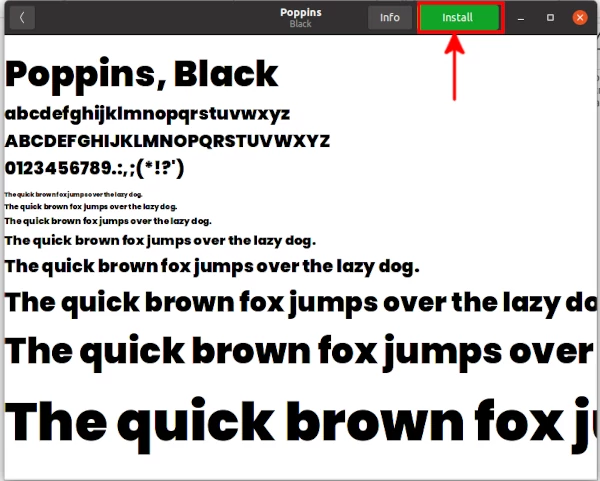 Installing font manually on Ubuntu