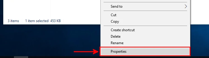 Opening a File's properties in Windows