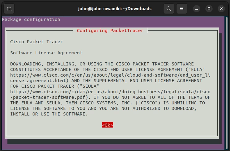 Packet Tracer Software License Agreement