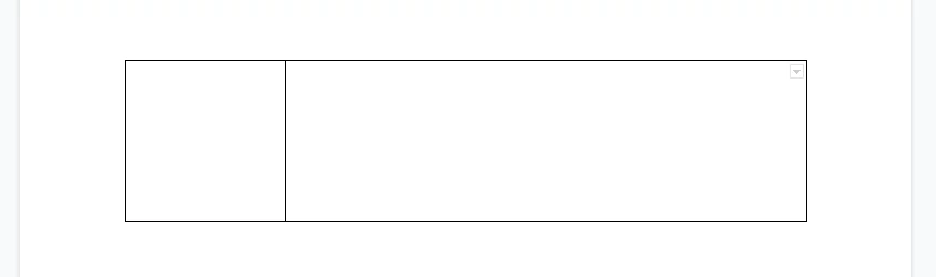 Resizing table cells in Google Docs table