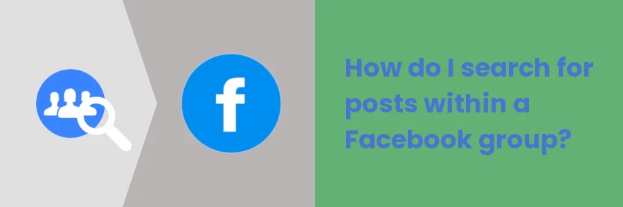 How do I search for posts within a Facebook group?