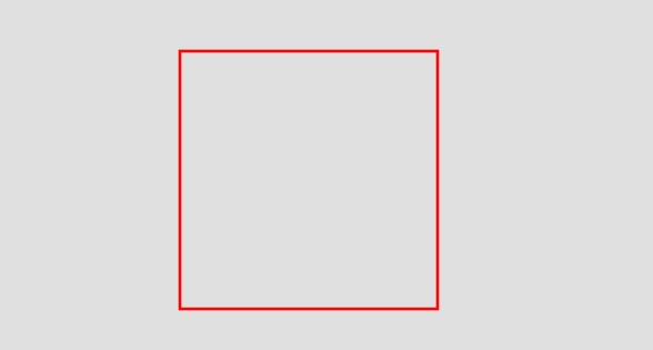 Square outline in gimp
