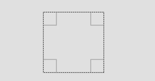 Square selection in gimp