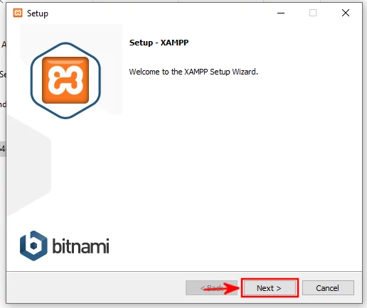 Starting XAMPP installation on Windows