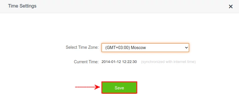 Synchronizing system to internet time on Tenda AC10