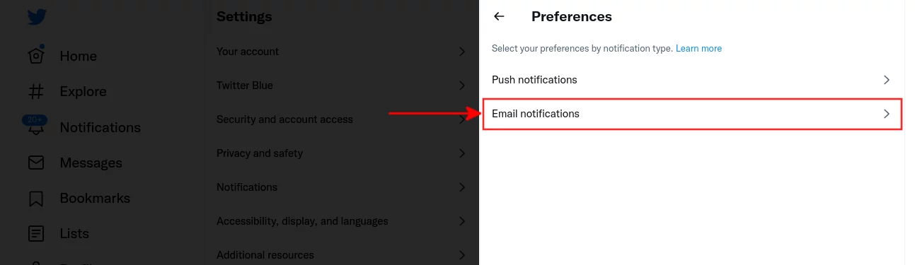 Twitter Email Notifications