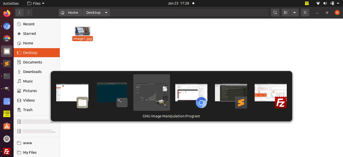 Ubuntu 19.04 drag & drop